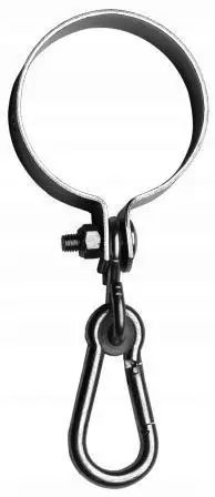 Promocja HAK DO HUŚTAWKI Z OBEJMĄ I KARABIŃCZYKIEM 2*120MM